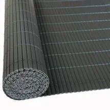 Estexo Sichtschutzmatte 100 x 400 cm grau PVC