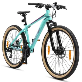 Bikestar Mountainbike 26 Zoll RH 16 cm Unisex mint/türkis