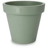 Spetebo Pflanzkübel Kunststoff Pflanzkübel rund XXL Ø 58 cm terracotta (Stück, 1 St., Blumentopf), klassischer runder Pflanzkübel für den Garten grün Ø 58 cm x 58 cm x 52 cm