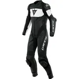 Dainese Imatra, Lederkombi 1tlg. Damen perforiert - Schwarz/Weiß - 52