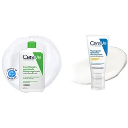 Cerave Set für trockene Haut: Reinigung & Gesichtscreme LSF50