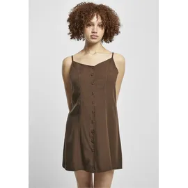 URBAN CLASSICS Vicose Kurzes ärmelloses Kleid Brown 5XL