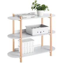 SoBuy Bücherregal 100 x 88 x 33 cm Grau