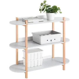 SoBuy Bücherregal 100 x 88 x 33 cm Grau