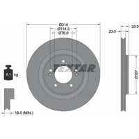 Textar Bremsscheibe PRO