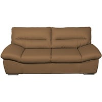 Mivano 2er-Ledersofa William / 2-Sitzer Sofa in Echtleder und modernem Design / 198 x 87 x 100 / Leder braun