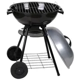 Urban Living Holzkohlegrill ELITE Barbeque Rundgrill Grillwagen Kugelgrilll schwarz