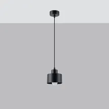 Sollux SAVAR 1-flg. 60 W Durchmesser schwarz