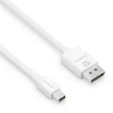 PureLink Mini DisplayPort auf DisplayPort Kabel 1,50 m Weiß