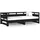 vidaXL Tagesbett Ausziehbar Schwarz Massivholz Kiefer 2x(80x200) cm