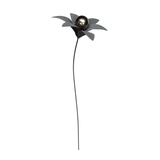 Trendline Gartenstecker Metall Blume mit Kugel 30 x 124 cm