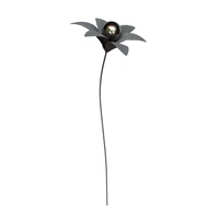 Trendline Gartenstecker Metall Blume mit Kugel 30 x 124 cm