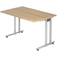 Bümö Schreibtisch Serie-N - Größe: 120 x 80 cm,