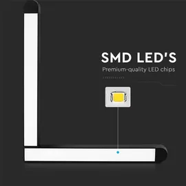 V-Tac LED-Schienenleuchten - Magnetische Schienenleuchten - IP20 - Schwarz - 25 Watt - 2850 Lumen - 3000K