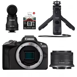Canon EOS R50 schwarz Content Creator Kit + RF-S 18-45 mm