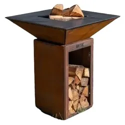 PACK PRINTEMPS - Braséro Barbecue Cévenol Holz 74x74 corten - 100% in Frankreich hergestellt - CEVENOL7490BCO+