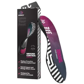 Spenco Ground Control Low Arch Einlegesohle 1 Paar Schwarz/Purple EU 40-42