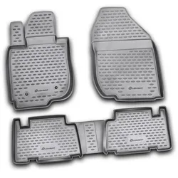 LEMENT Auto-Fußmatten für TOYOTA RAV4, Mk 1, 2006-2010, 4 tlg., für TOYOTA RAV4 PkW, Passform schwarz