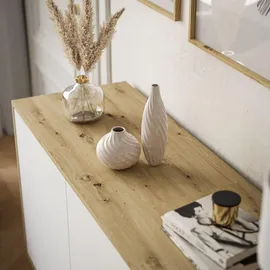 lookway SANAYI III 154 x 72 x 40 cm Artisan Eiche / Weiß