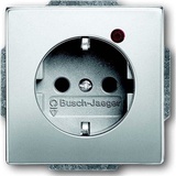 Busch-Jaeger Pur Edelstahl Busch-Protector Steckdosen-Einsatz, edelstahl (2310EUGL/VA-866-11)