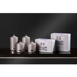 Kerzen-Set CANDLE - grau