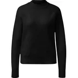 QS Melierter Pullover Schwarz XXL