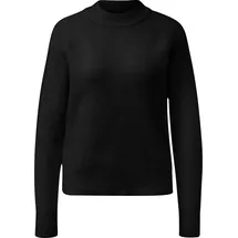 QS Melierter Pullover Schwarz XXL