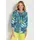 GOLDNER Dschungelprint Sweatshirt Blau/Grün 42