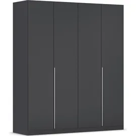 Rauch »Kleiderschrank Schrank Garderobe AGORDO TOPSELLER Schlafzimmer«, (in zwei Griff-Farben mit Dekor- oder Hochglanzfront), durchdachte Innenausstattung, in 6 Breiten und 2 Höhen MADE IN GERMANY, grau (graumetallic), B:181cm H:210cm T:54cm,