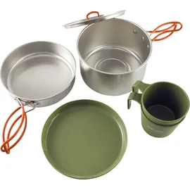 Easy Camp Moss Kochset 7-teilig, Edelstahl