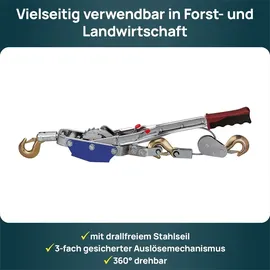 Kerbl Seilzug Kunststoff/ Stahl 3 m Silber