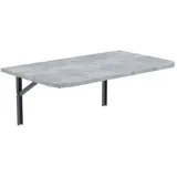 AKKE Klapptisch, Wandklapptisch mit abgerundete Ecken für Küche Kinderzimmer klappbar 50 cm x 100 cm
