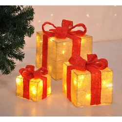 LED Beleuchtete Geschenkboxen 3er-Set