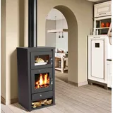 Apex Digital Kaminofen 11.3 kW Backfach + Herdplatte Kachelofen Heizofen Holzofen EEK A 56314