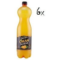 6x Oransoda PET 1 L Campari Flasche Orange Soda Limonade italienisch