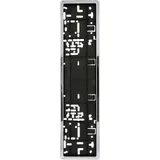 Unitec Kennzeichenhalterung chrom