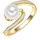 VALERO PEARLS Ring | Silber / perlweiß 50