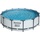 BESTWAY Steel Pro Max Frame Pool Set 427 x 107 cm lichtgrau inkl. Filterpumpe + Zubehör