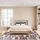OTTO home Bettumrandung Tritom, Höhe 9 mm, (3-tlg), mit besonders weichem Flor, Kurzflor, modernes Wellen Muster rot