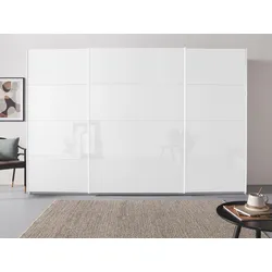 Schwebetürenschrank RAUCH "Oteli", weiß (weiß, hochglanz weiß), B:315cm H:210cm T:68cm, Holzwerkstoff, Schränke, in verschiedenen Dekor- und Hochglanzfarben