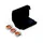 Cellpack 407862 EASY-PROTECT/332 Gelbox für Verbindungsklemmen flexibel: 0.2-4 mm2 starr: 0.2-4 mm2 1 St. Schwarz
