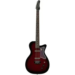 Danelectro 56 Baritone Guitar Red Burst Dolphin Headstock Bariton Elektro Gitarre