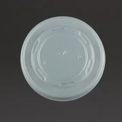 Vegware, Flacher CPLA-Deckel für heiße Speisen, Serie 115, VLID115S