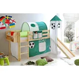 TICAA Hochbett Kasper mit Rutsche und Turm