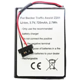 AccuCell Akku passend für Becker Traffic Assist Z201, S30, 338937010150