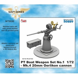 CMK PT Boat Weapon Set No.1 – Mk.4 20mm Oerlikon cannon