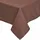 Homescapes Tischdecke 100% Baumwolle 137 x 178 cm Braun