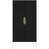 skandica Highboard 80 x 160 cm Schwarz