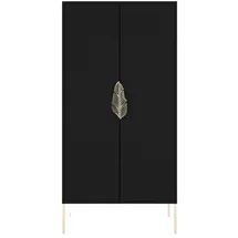 skandica Highboard 80 x 160 cm Schwarz