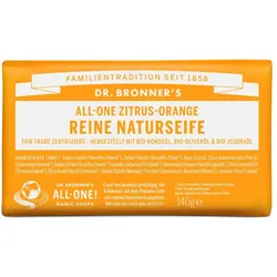 Dr Bronners Zitrus-Orange Reine Naturseife 140 g
